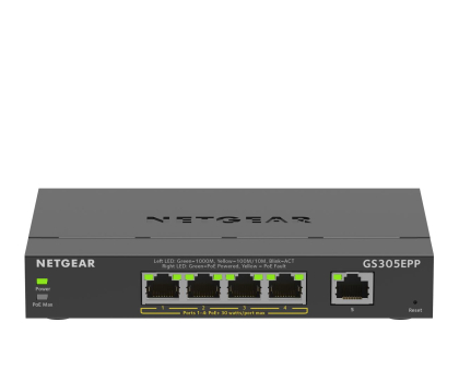 Switch NETGEAR GS305EPP switch unmanaged 5GE (4xPoE+) GS305EPP-100PES